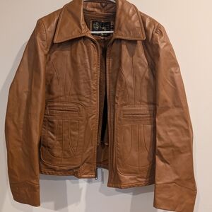 Vintage Sears Men's 38R Western Leather Jacket